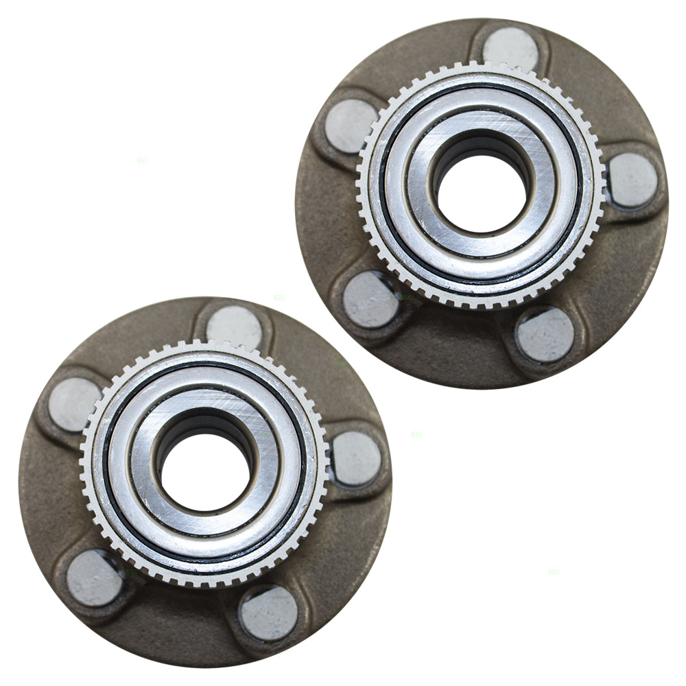 Brock Replacement Pair Set Rear Wheel Hub Bearing Assembly Compatible with Taurus Sable 3F1Z 1104 CA