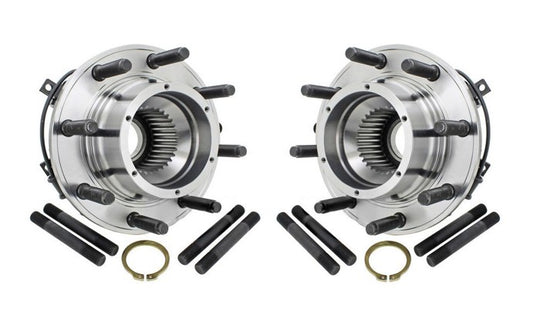 Wheel Hub & Bearing Assembly 2 Piece Set Front Left and Right For 2011-2016 Ford F-250 Super Duty 4WD/F-350 Super Duty 4WD with Single Rear Wheels