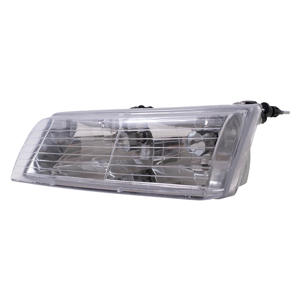 Brock Replacement Drivers Headlight Headlamp Compatible with 1995-1997 Grand Marquis F5MY 13008 B