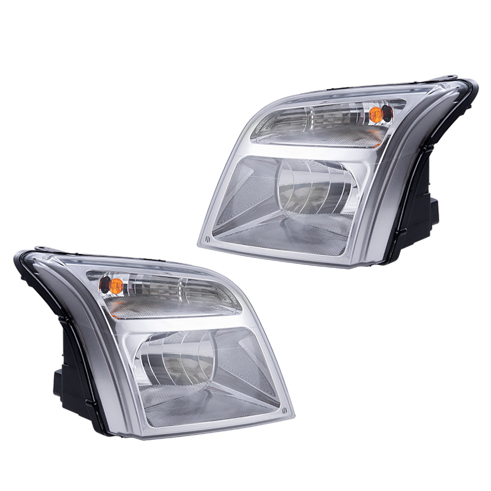 2010-2013 Ford Transit Connect Halogen Combination Headlight Assembly Set LH+RH