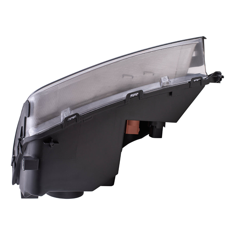 Brock Replacement Passengers Halogen Headlight Headlamp Compatible with 2005-2007 Focus 7S4Z 13008 E