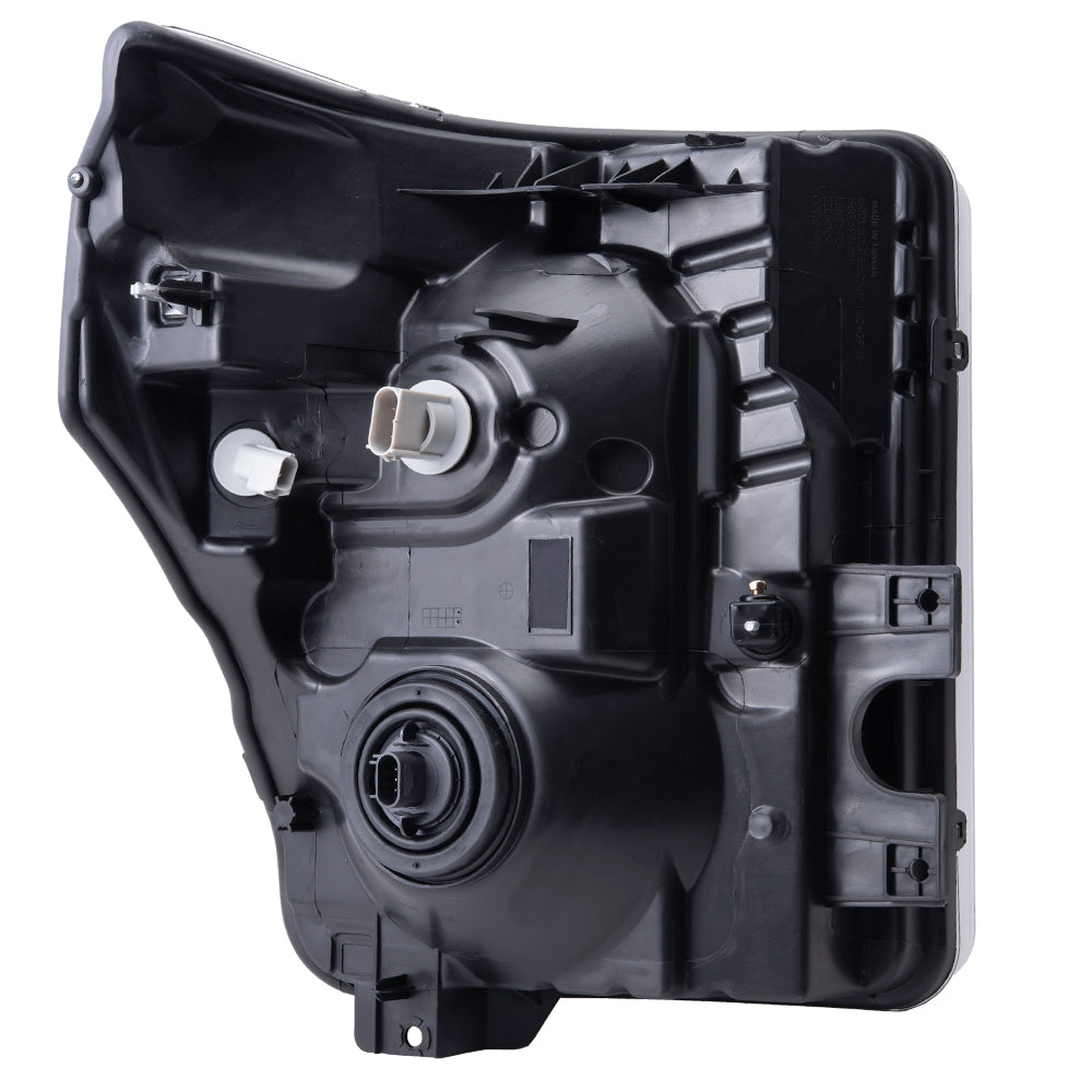 Brock Replacement Driver Left Halogen Combination Headlight Assembly Compatible With 2011-2016 Ford F-Series Super Duty