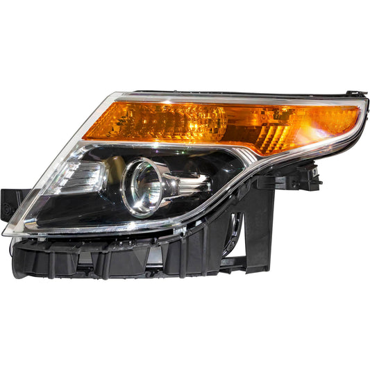 Halogen Combination Headlight Assembly Driver Side Left For 2011-2015 Ford Explorer Base/XLT/Limited