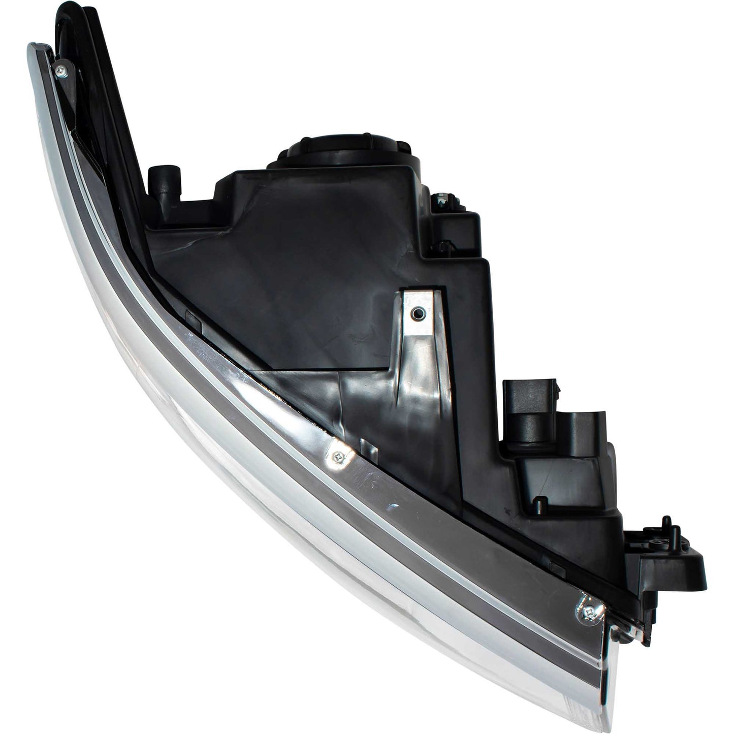 Halogen Combination Headlight Assembly With Chrome Bezel Passenger Side Right For 2011-2014 Ford Edge SE/Limited/SEL