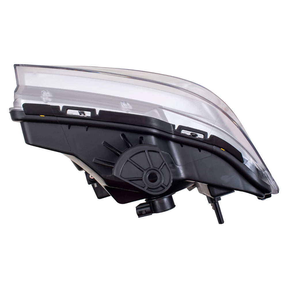 Brock Replacement Pair Set Aero Style Combination Headlights Compatible with 08-19 E-Series Econoline Van AC2Z13008D AC2Z13008C