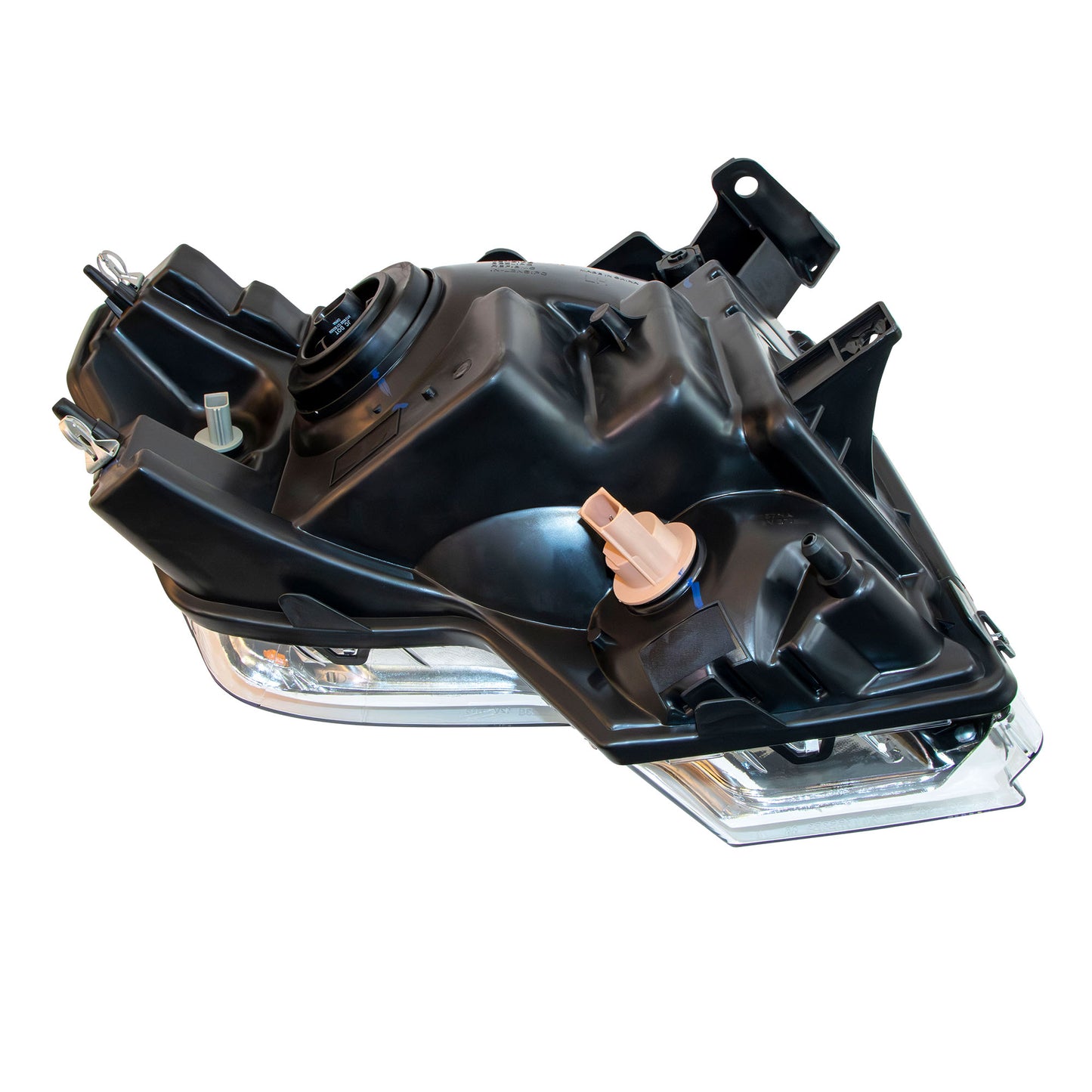 Halogen Combination Headlight Assembly Driver Left With Chrome Trim For 2009-2014 Ford F-150