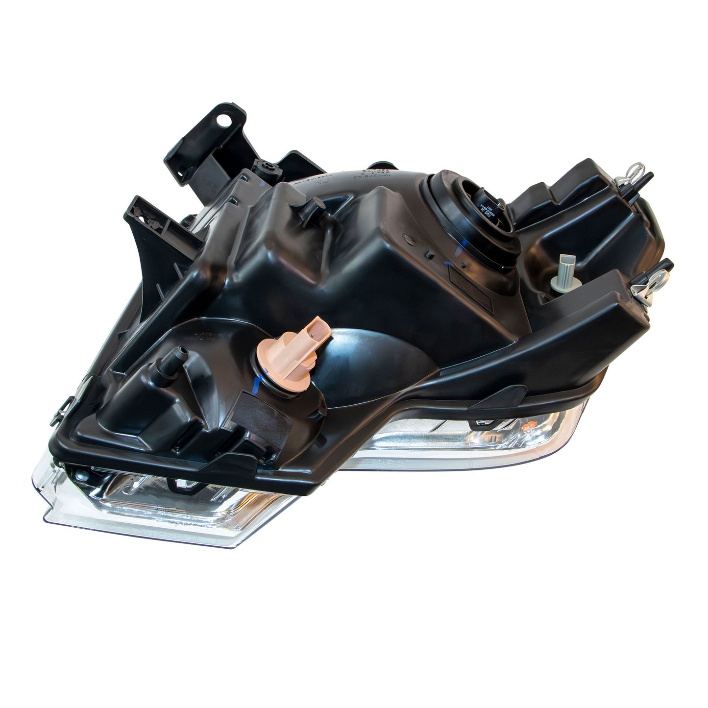 Halogen Combination Headlight Assembly Passenger Right With Chrome Trim For 2009-2014 Ford F-150