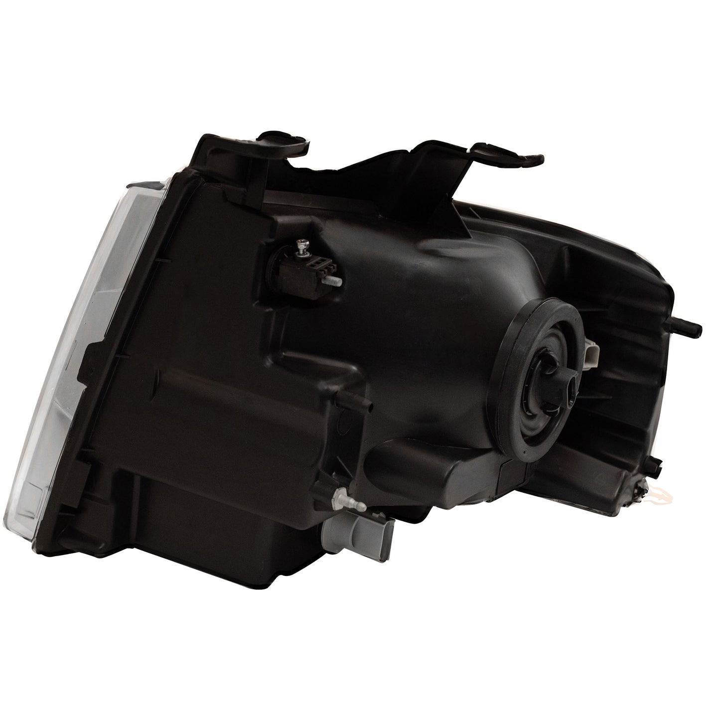 Brock Aftermarket Replacement Passenger Right Halogen Combination Headlight Assembly With Chrome Bezel Compatible With 2007-2014 Ford Expedition