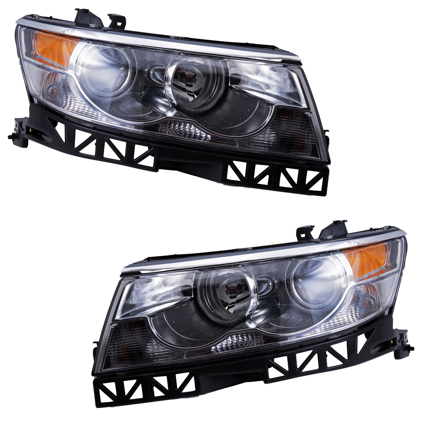 Halogen Combination Headlight Assembly Set Driver Left Passenger Right for 2007-2009 Lincoln MKZ 2006 Lincoln Zephyr