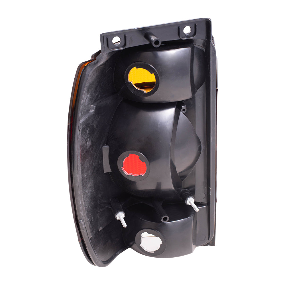 Brock Aftermarket Replacement Driver Left Passenger Right Combination Tail Light Unit Set Compatible with 1995-1997 Ford Explorer