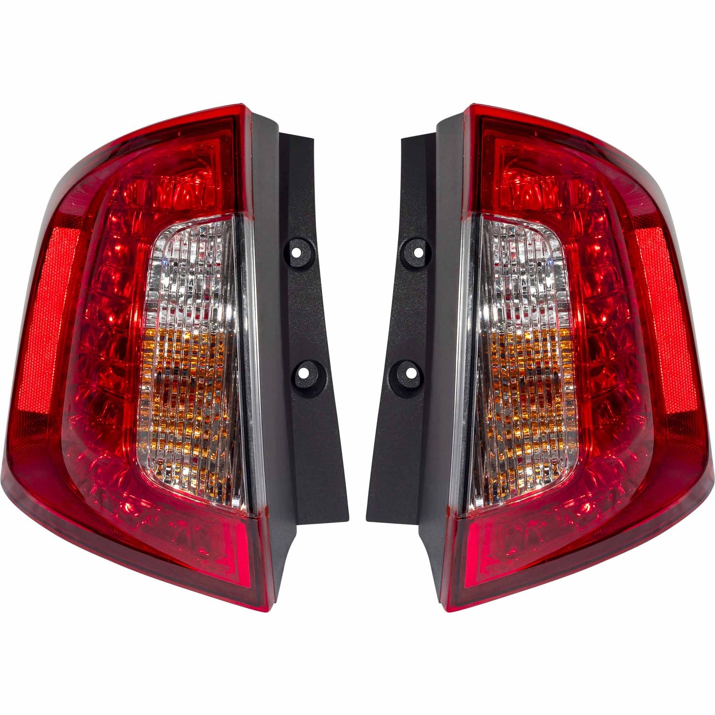 Tail Light Assembly With Red/Clear Lens Set Driver Side Left Passenger Side Right For 2011-2014 Ford Edge SE/Limited/SEL