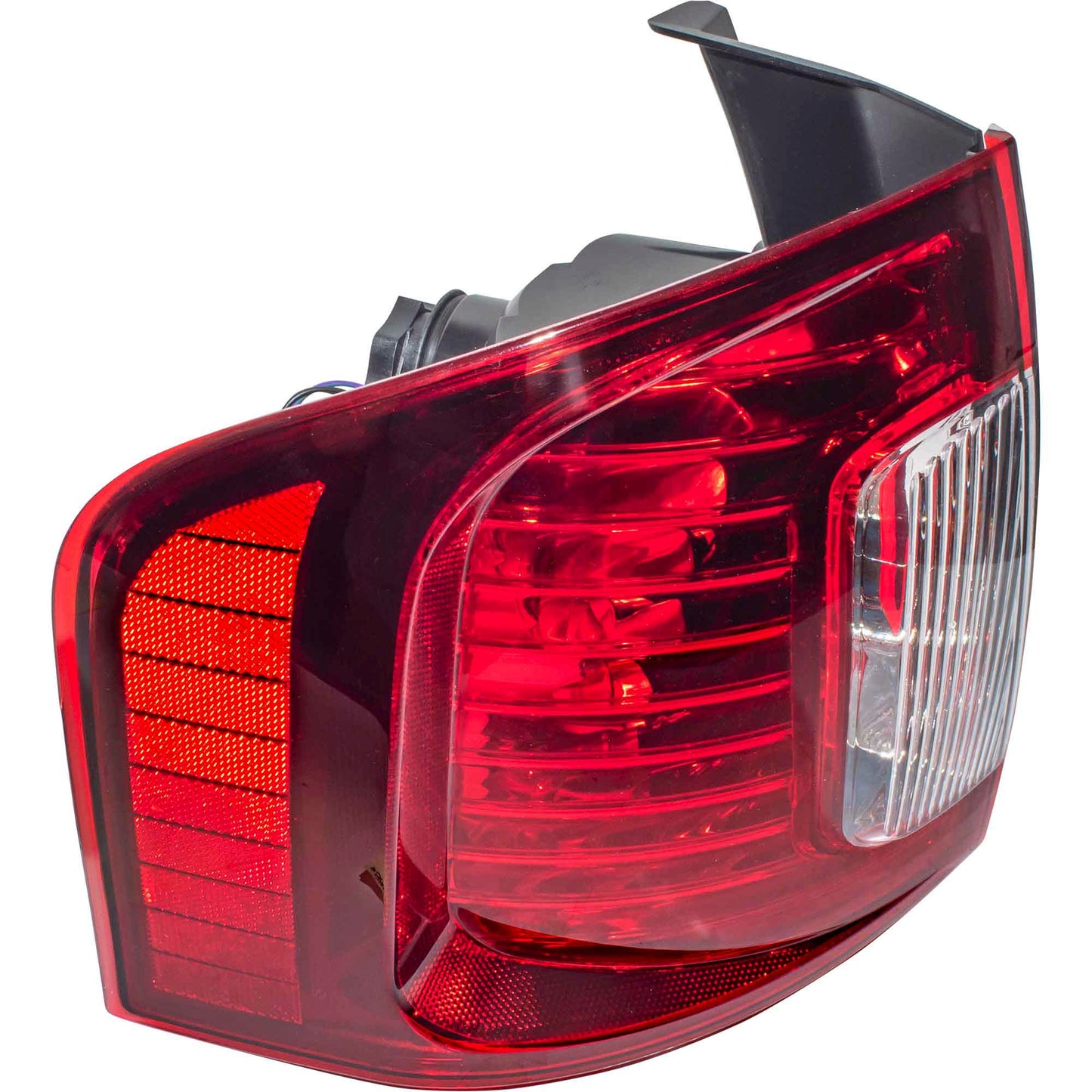 Combination Tail Light Assembly Smoked Red Lens/Clear Back-Up Lens Driver Side Left For 2011-2014 Ford Edge Sport