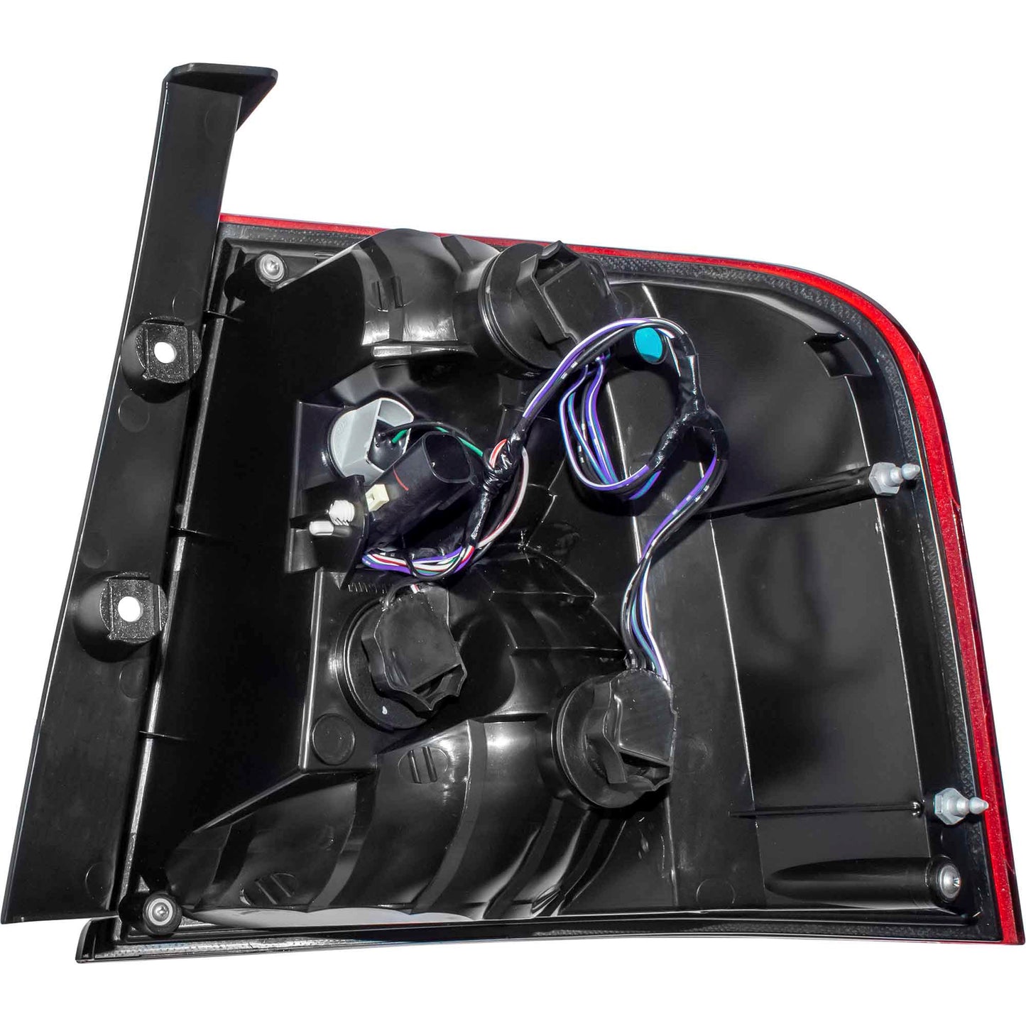 Combination Tail Light Assembly Smoked Red Lens/Clear Back-Up Lens Driver Side Left For 2011-2014 Ford Edge Sport