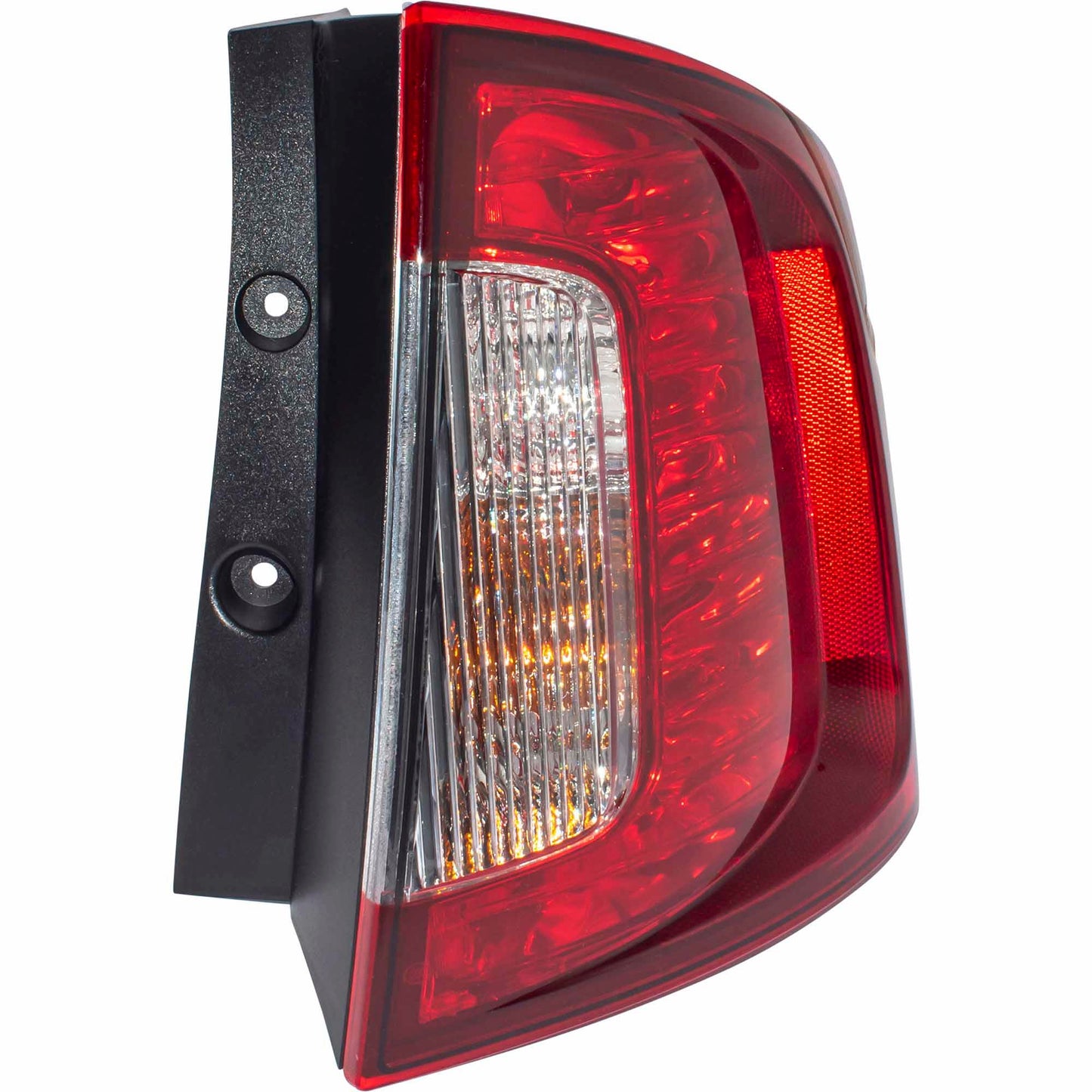 Combination Tail Light Assembly With Smoked Red Lens/Clear Back-Up Lens Set Driver Side Left Passenger Side Right For 2011-2014 Ford Edge Sport