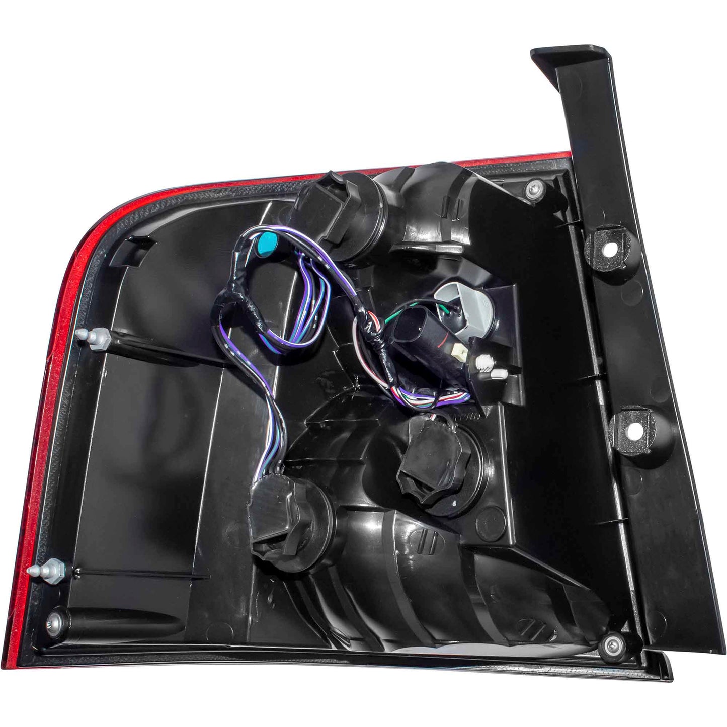 Combination Tail Light Assembly With Smoked Red Lens/Clear Back-Up Lens Set Driver Side Left Passenger Side Right For 2011-2014 Ford Edge Sport