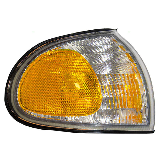 Brock Replacement Passengers Park Signal Side Corner Marker Light Lamp Lens Compatible with 1995-1997 Windstar Van F58Z15A201A