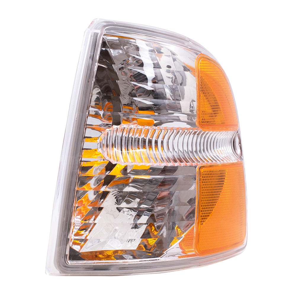 Brock Replacement Drivers Park Signal Corner Marker Light Lamp Compatible with 2002-2005 Explorer 4 Door 4L2Z13201AA 1L2Z13201AA