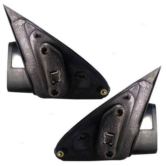 2008-2011 Ford Focus Power Mirror Without Heat Textured Black Base With Paint To Match Black Cover Set LH+RH