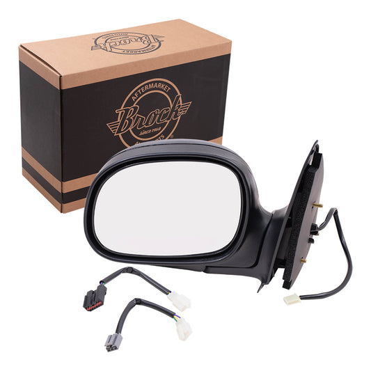 Brock Aftermarket Replacement Driver Side Power Mirror for 1997-2004 F-150 excluding SuperCrew & 1997-1999 F-250 Light Duty