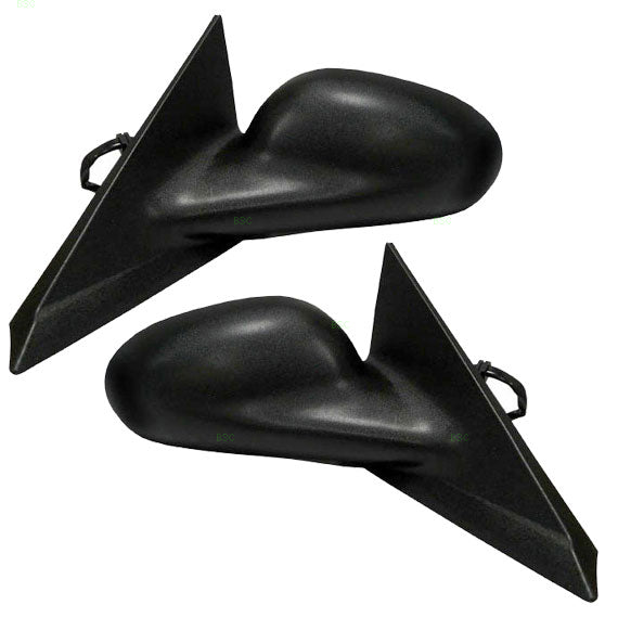 Power Side Mirrors with Cowl Grille Panel Compatible with 99-04 Mustang