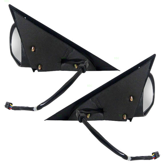 Power Side Mirrors with Cowl Grille Panel Compatible with 99-04 Mustang