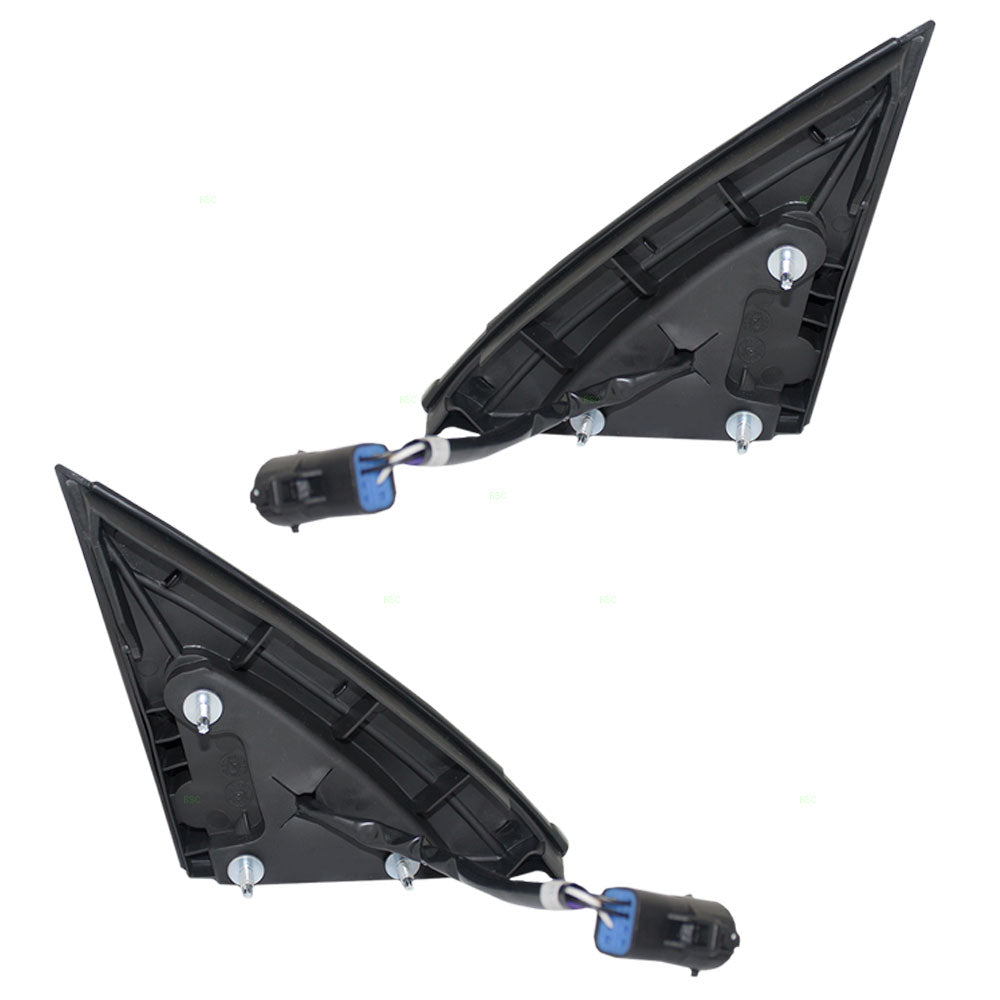 Brock Replacement Driver and Passenger Side Power Mirrors Textured and Paint to Match Black Covers Non-Foldaway with Heat without Puddle Light Compatible with 2000-2007 Taurus & 2000-2005 Sable