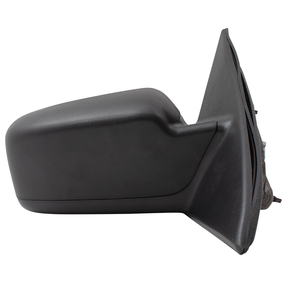 Brock Replacement Driver and Passenger Side Power Mirrors Textured Black with Heat without Puddle Light or Blind Spot Information System Compatible with 2011-2012 Fusion