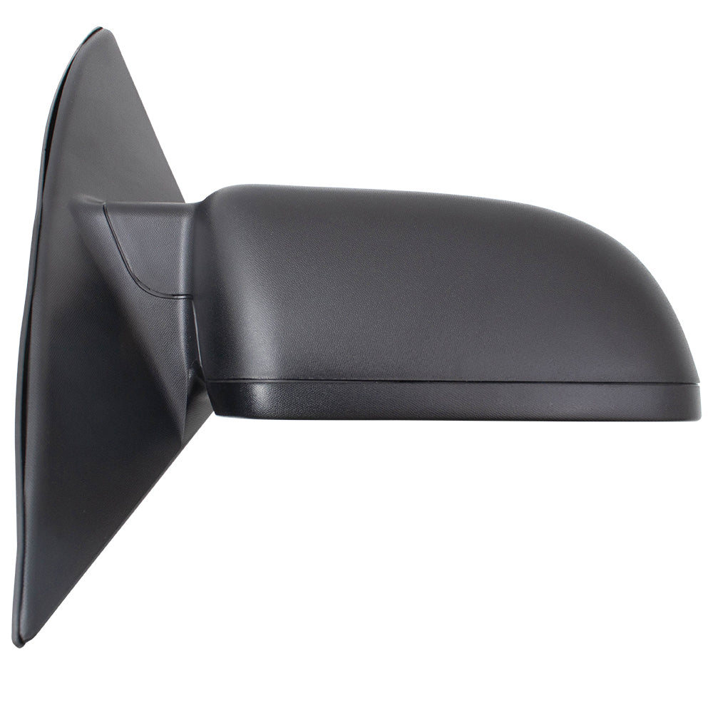 Brock Replacement Driver and Passenger Side Power Mirrors Textured Black with Heat without Puddle Light or Blind Spot Information System Compatible with 2011-2012 Fusion
