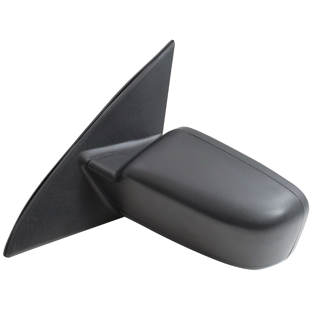 Brock Replacement Driver Side Power Mirror Textured Black with Heat without Puddle Light or Blind Spot Information System Compatible with 2011-2012 Fusion