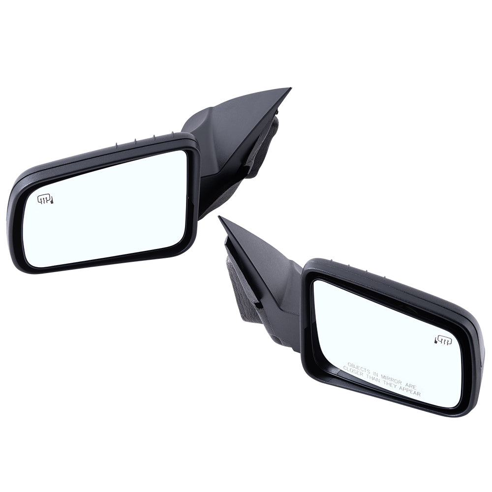 2008-2011 Ford Focus Power Mirror With Heat Textured Black Base With Textured Black Cover Set LH+RH