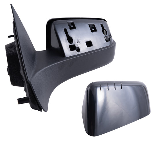2008-2011 Ford Focus Power Mirror With Heat Textured Black Base With Paint To Match Black Cover LH