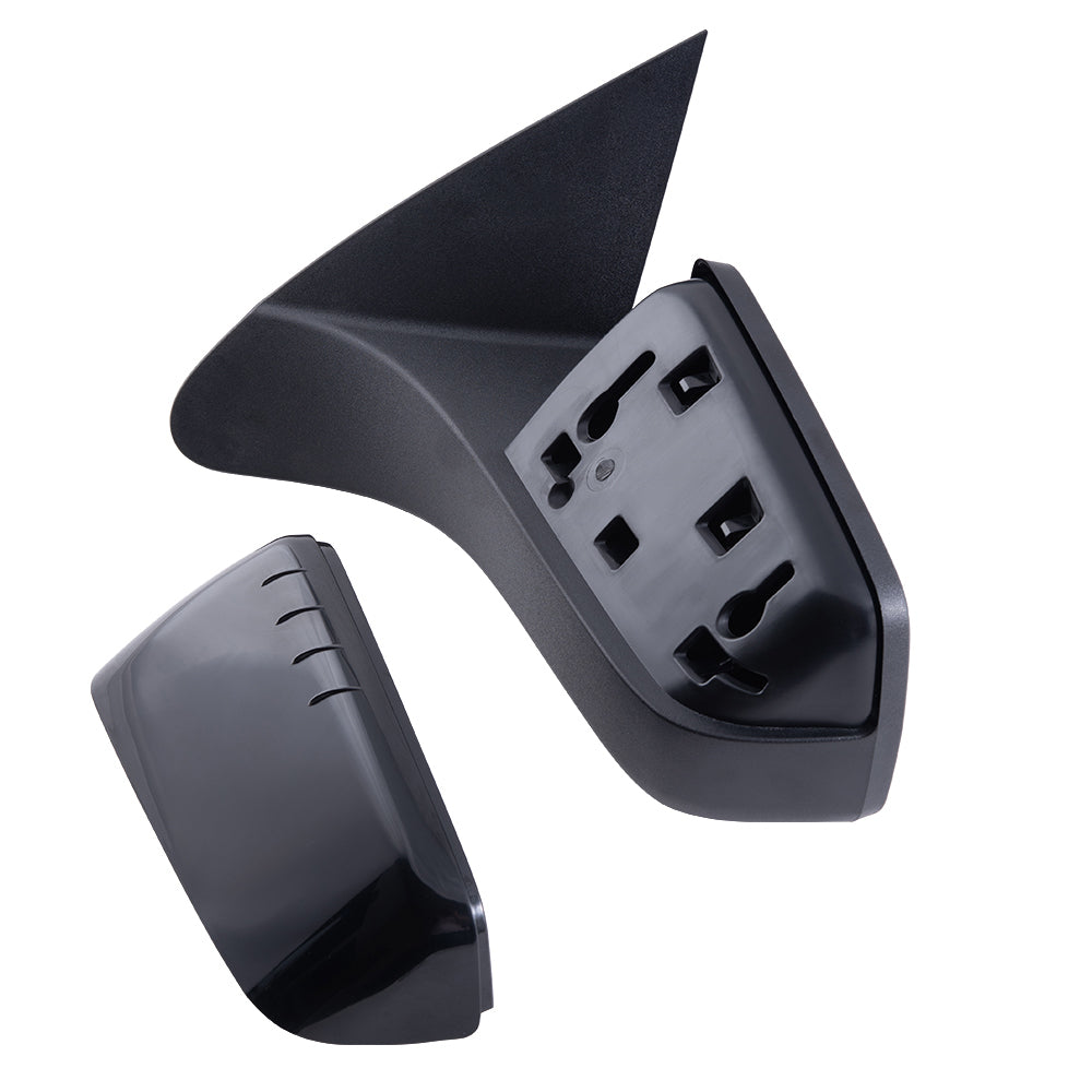 2008-2011 Ford Focus Power Mirror With Heat Textured Black Base With Paint To Match Black Cover LH