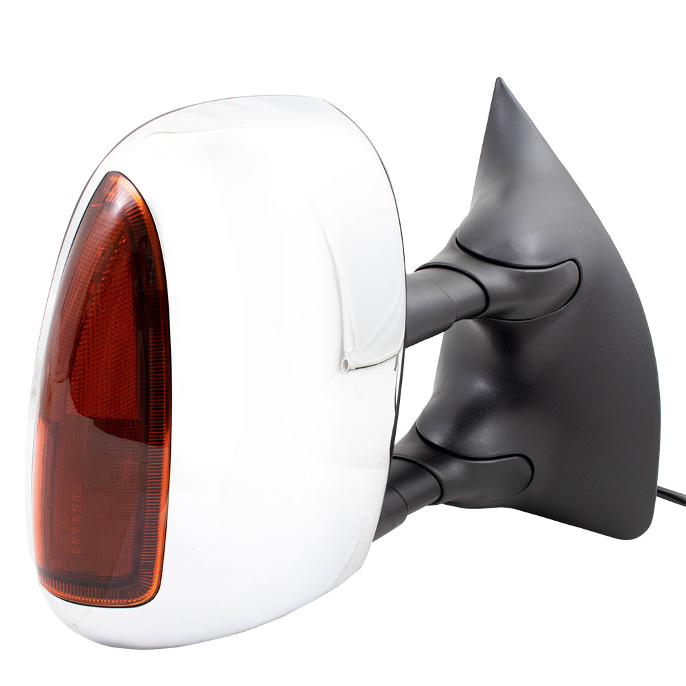 Brock Replacement Passengers Power Towing Side View Mirror Compatible with 2001-2007 F250 F3540 F450 Super Duty Pickup Truck