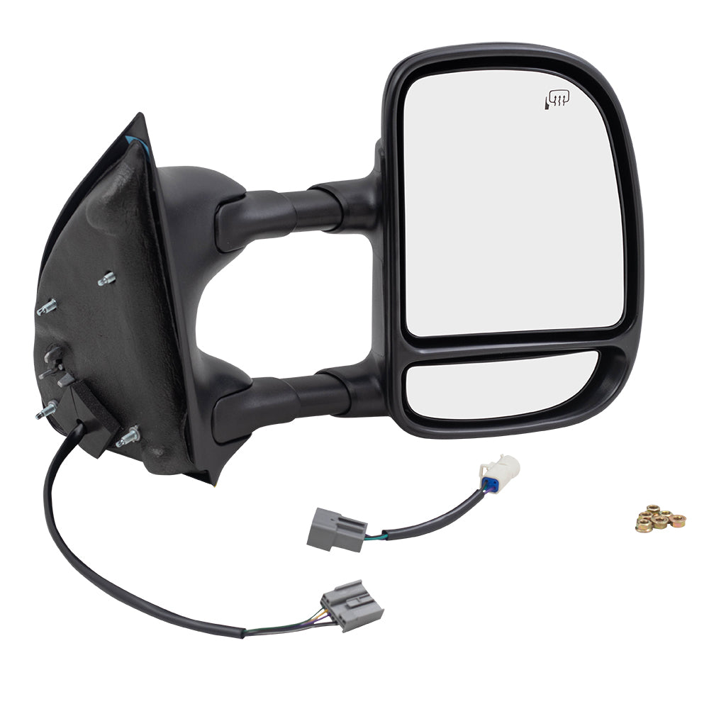 Power Mirror fits Ford Super Duty Pickup Excursion Passenger Telescopic Tow Heat