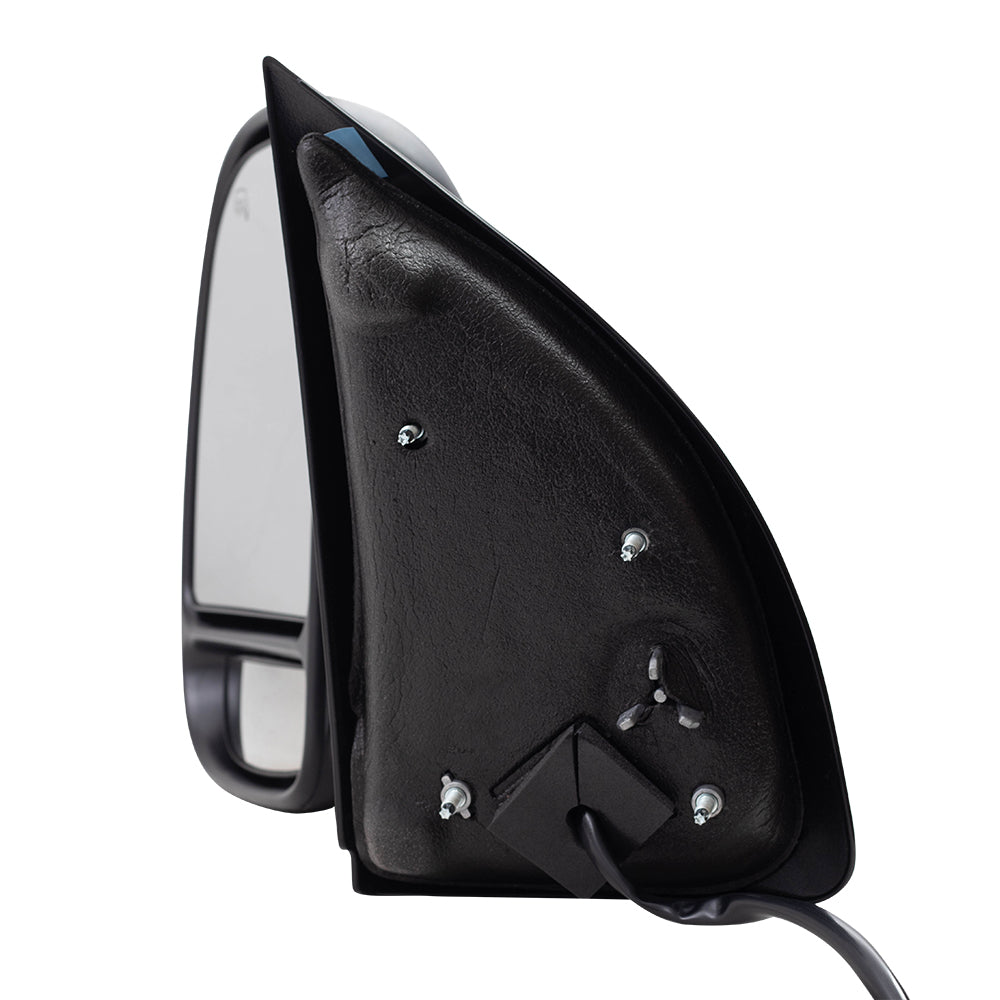 Brock Replacement Drivers Telescopic Tow Power Side View Mirror Heated Signal Compatible with 2003-2007 F250 F350 F450 Super Duty Pickup Truck