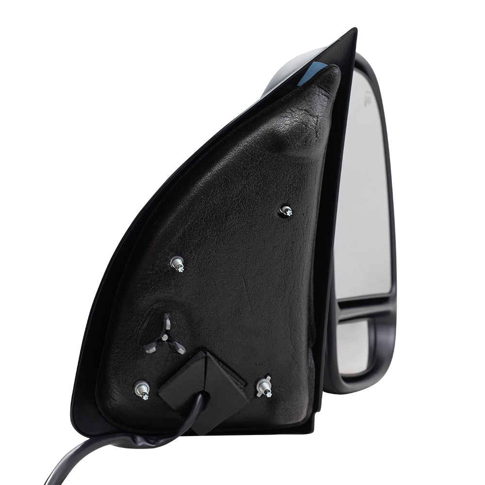 Brock Replacement Passengers Telescopic Tow Power Side View Mirror Heated Signal Compatible with 2003-2007 F250 F350 F450 Super Duty Pickup