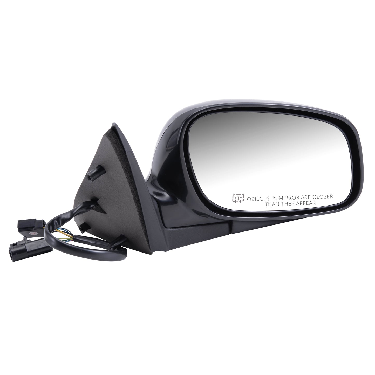 Brock Replacement Passenger Side Power Mirror with 10H6P/4H4P, Smooth Black Finish, Heat and Memory without Auto Dim Compatible with 1998-2004 Town Car Built to 2/8/2004 ONLY