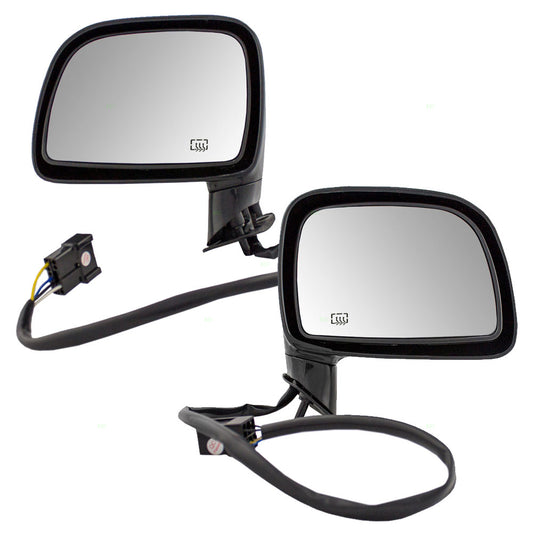 Driver and Passenger Power Side View Mirrors Heated Replacement for 1995-1997 Town Car F5VY17682B F6VZ17682AA