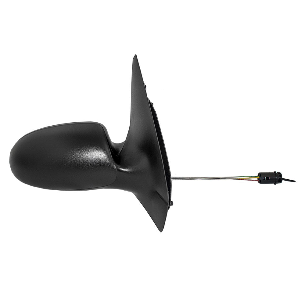 Passengers Manual Remote Side View Mirror Textured Replacement for 2002-2007 Focus 6S4Z17682AA