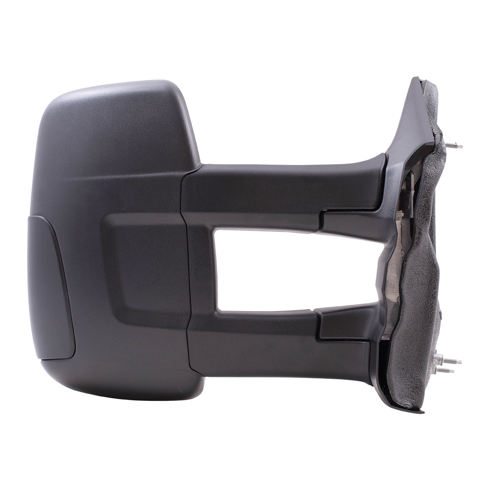 Replacement Passenger Side Manual Mirror with Dual Long Arms Compatible with 2015-2019 Transit Van with Low Roof