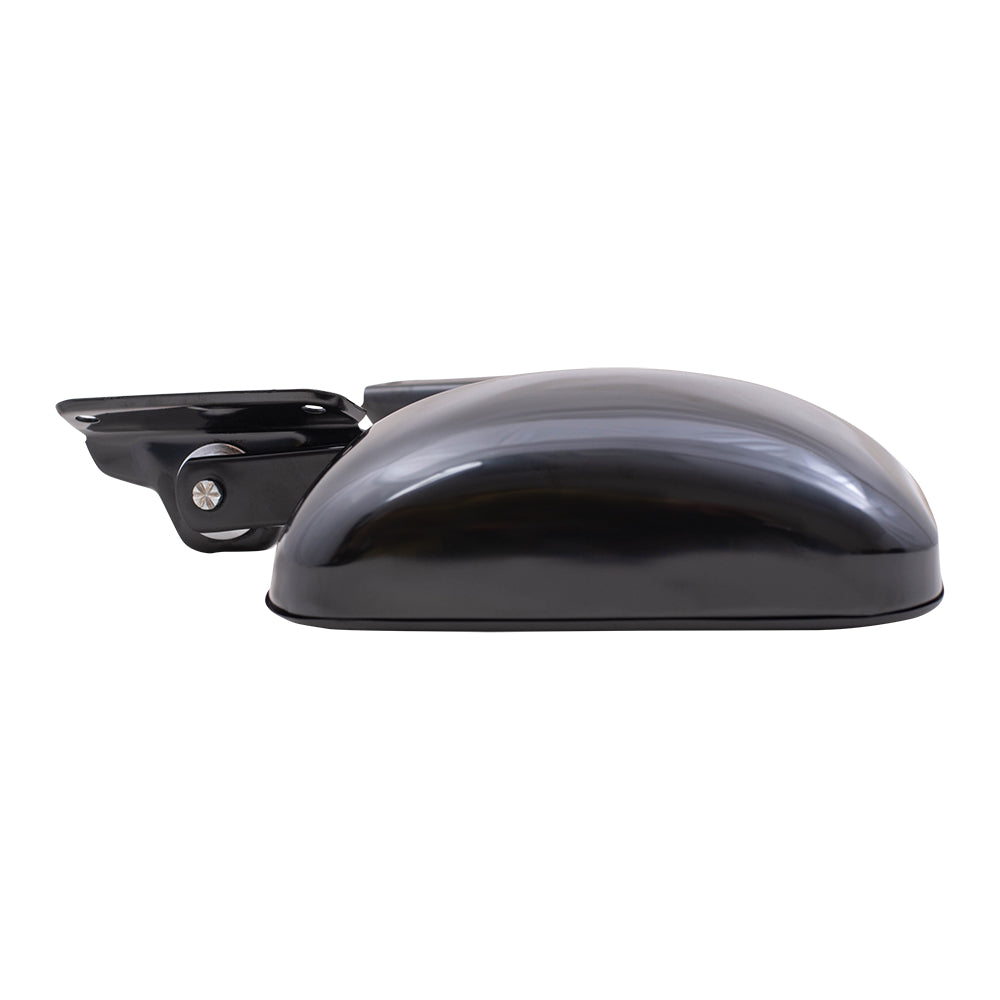 Manual Side View Black Steel Mirror Swing Lock 5x8 Replacement for 80-97 Ford Pickup Truck 80-96 Bronco E4TZ17682A