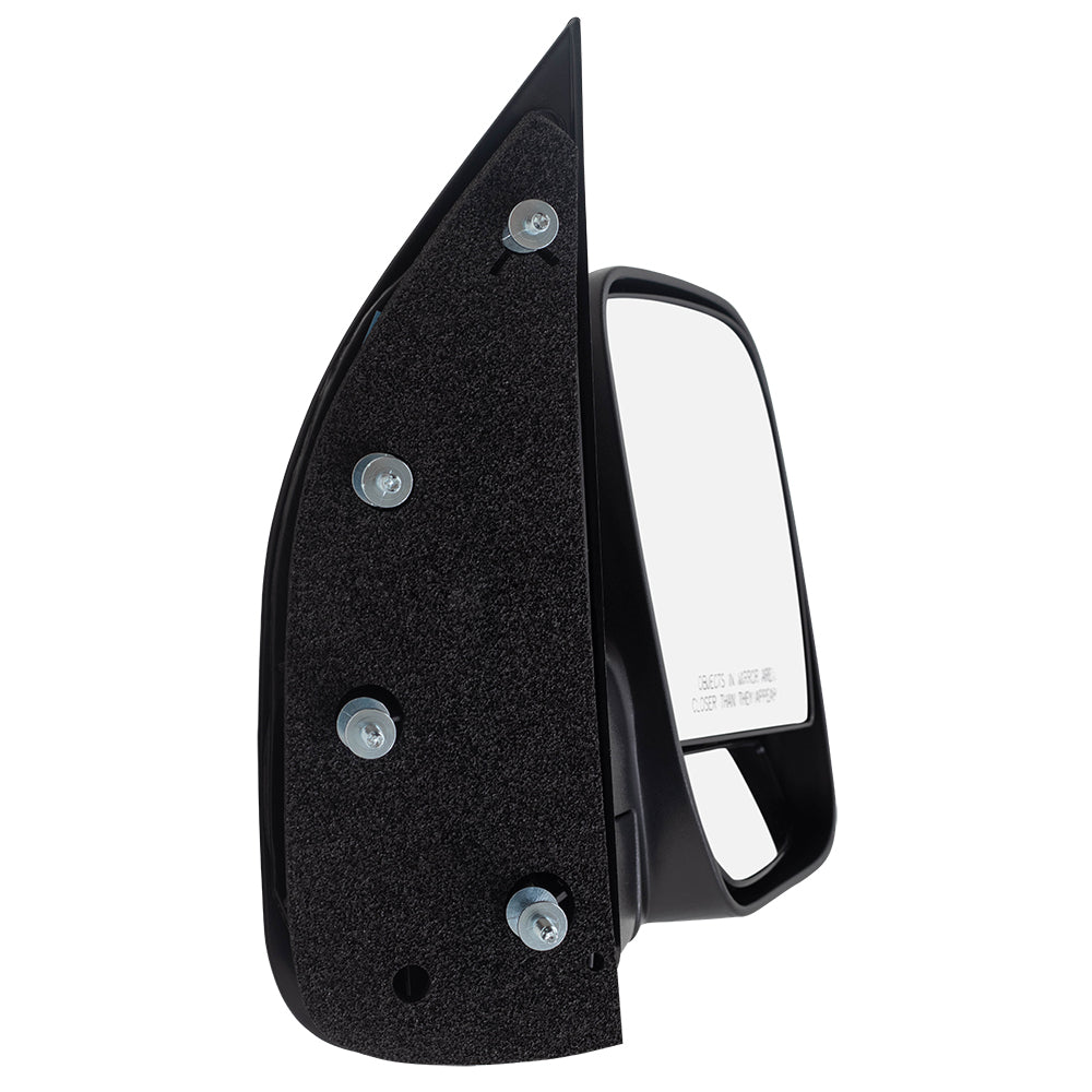 Passengers Manual Side View Mirror Dual Glass Paddle Type Replacement for 2003-2009 E-Series Van 3C2Z17682FAA