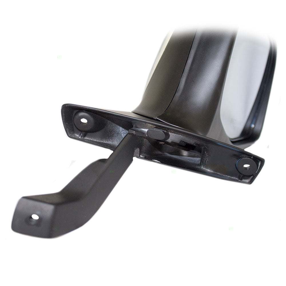Manual Door Mirror fits Ford Pickup Bronco Passenger Black/Chrome Paddle Type