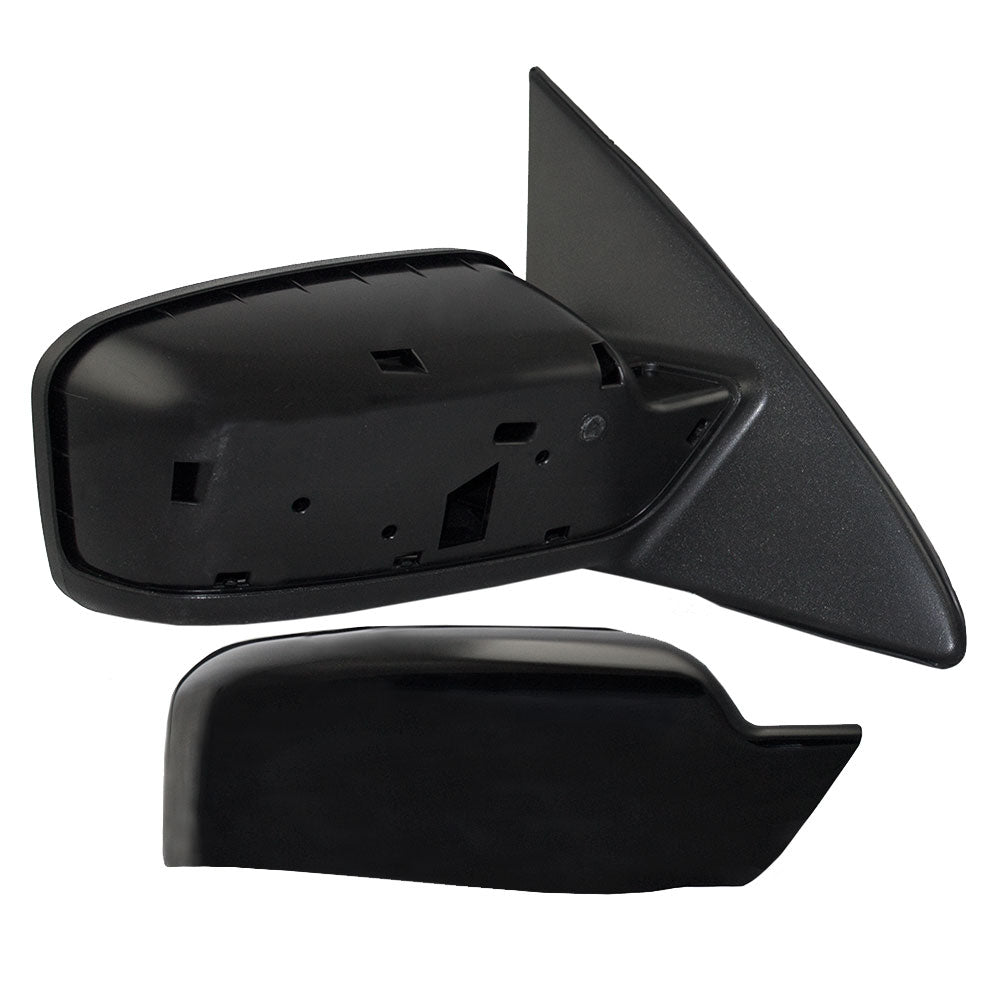 Passengers Power Side View Mirror Textured Base with Smooth Cover Replacement for 2006-2010 Fusion Milan 6E5Z17682A