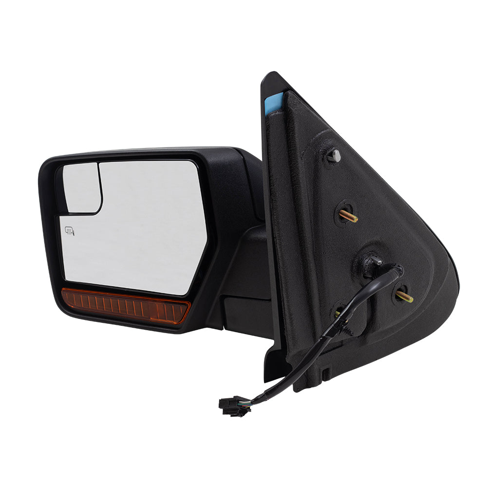 BROCK Pair Side Power Mirrors Replacement for 2012-2017 Ford Expedition Driver and Passenger Set Heated Signal Memory Spotter Glass Puddle Lamp Manual Folding CL1Z17683BA CL1Z17682BA