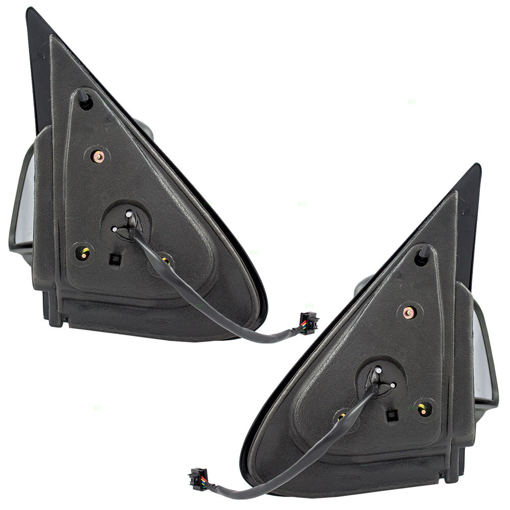 Driver and Passenger Power Side View Mirrors Heated Puddle Lamp Textured Replacement for 2004 2005 2006 Expedition