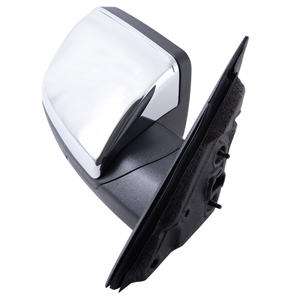 2009-2012 Ford Flex Power Mirror Chrome Cover With Heat-Puddle Light-Memory Set LH+RH