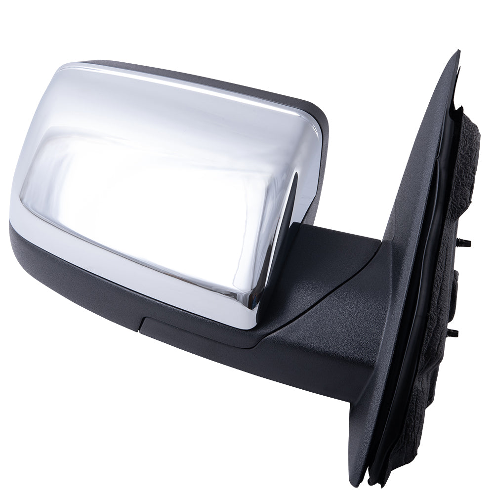 2009-2012 Ford Flex Power Mirror Chrome Cover With Heat-Puddle Light-Memory RH