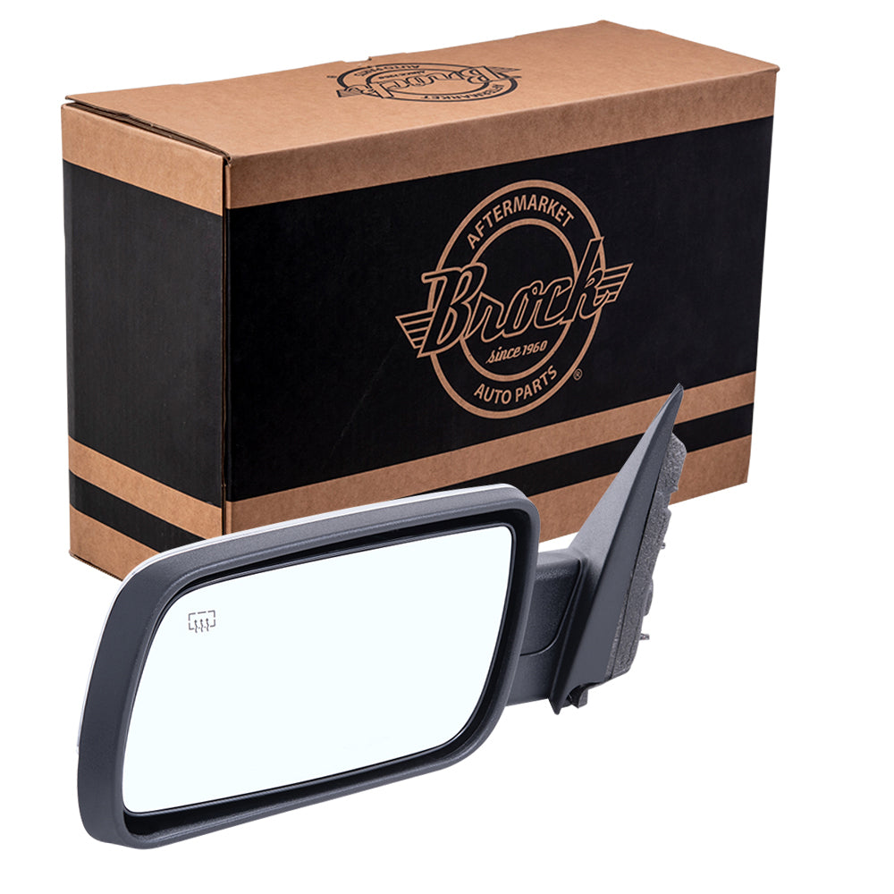 2009-2012 Ford Flex Power Mirror Chrome Cover With Heat-Puddle Light-Memory LH