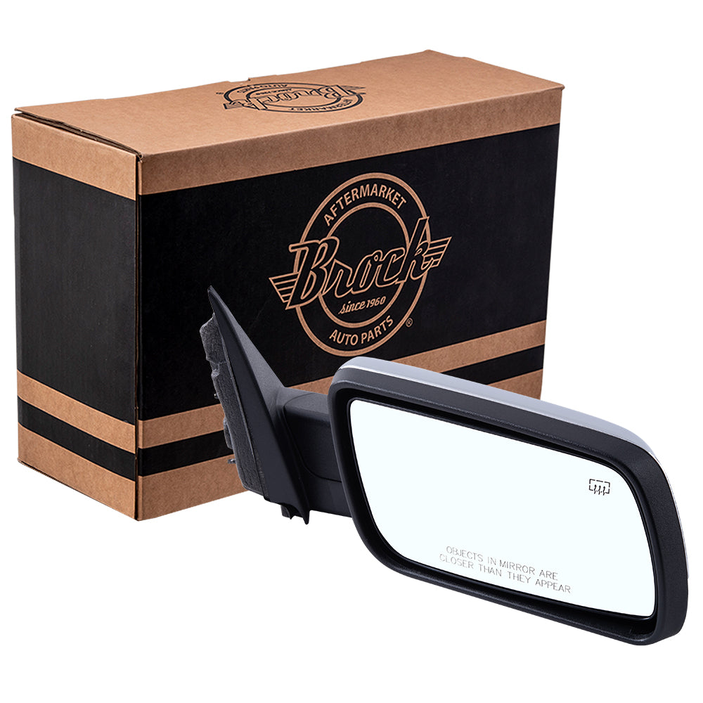 2009-2012 Ford Flex Power Mirror Chrome Cover With Heat-Puddle Light-Memory RH